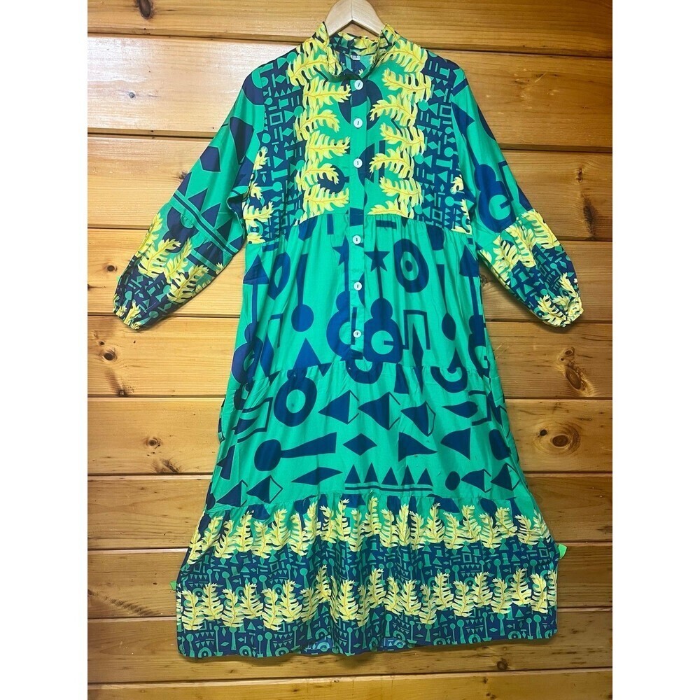 Women’s Long Sleeve Casual Bohemian Maxi Dress M/L